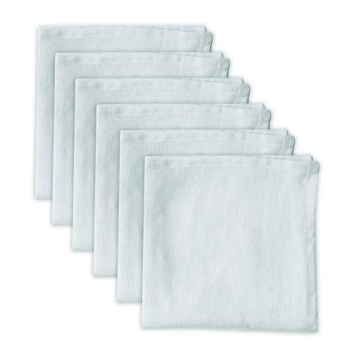 100% Pure Linen Dinner Cloth Napkins 15 x 15 - Baby Blue