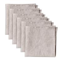 100% Pure Linen Dinner Cloth Napkins 15 x 15 - Natural