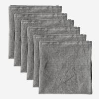 100% Pure Linen Dinner Cloth Napkins 15 x 15 - Taupe Grey
