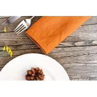 100% Pure Linen Dinner Cloth Napkins 15 x 15 - Caramel