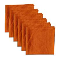 100% Pure Linen Dinner Cloth Napkins 15 x 15 - Caramel