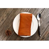100% Pure Linen Dinner Cloth Napkins 15 x 15 - Cinnamon