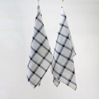 Linen Cotton Kitchen Towels 20 x 30 inch Black/White Checks
