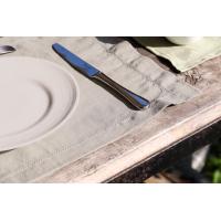 Linendo Linen Hemstitch Placemats 14x19 Inch Natural