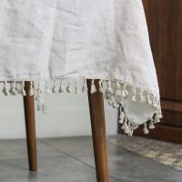 Linendo Linen Tablecloth - 60 x 102 Inch Natural
