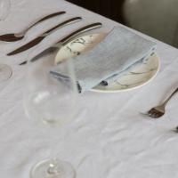 Linendo Linen Tablecloth - 60 x 102 Inch White