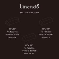 Linendo Linen Tablecloth - 60 x 102 Inch Caramel
