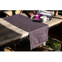 Hemstitch Linen Table Runner 14x72 Inches Long - Charcoal Grey